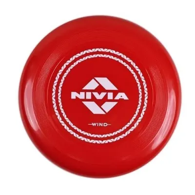 Ni Frisbee for Outdoor Sports Games, Throwing Discs for Kids, Adults, and Dogs, Unbreakable Soft Flexible Plastic (Bright Red, Large) at ₹84
