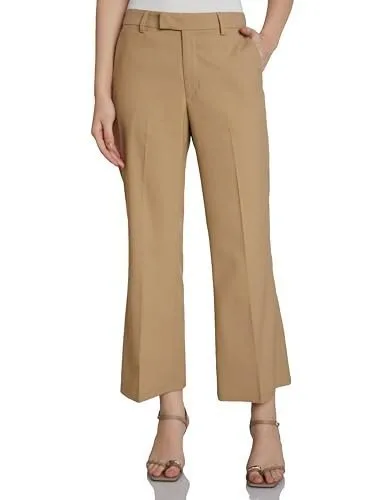 Symbol Women's Flared Mid Rise Ankle Length Trouser (Formal Office Wear| Business Casual Pants) (Available in Plus Sizes) at ₹299