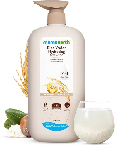 Mamaearth Rice Water Hydrating Body Lotion (600 ml) at ₹368