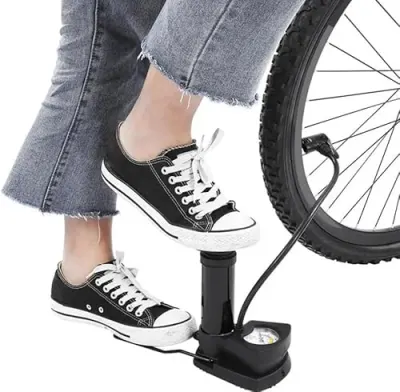 Foot Operated Air Pump with Pressure Gauge, Portable High Pr at ₹269