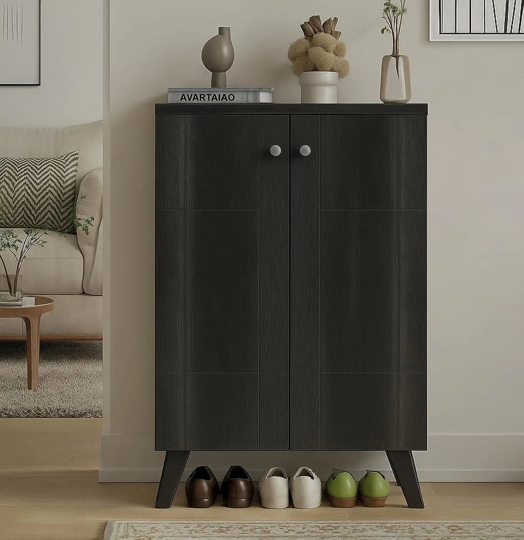 2-Door Engineered Wood Shoe Rack at ₹2,534