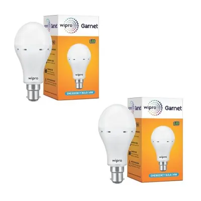 wipro Garnet 14W LED Emergency Bulb,pack of 2 at ₹578
