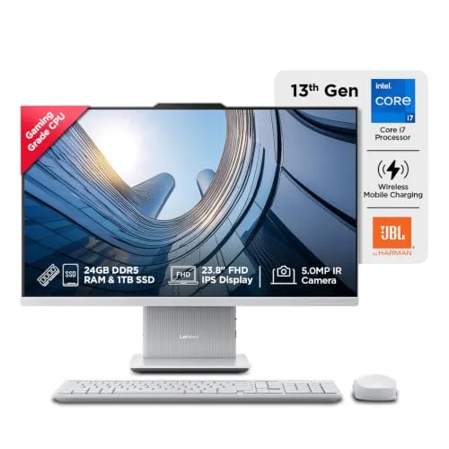 Lenovo IdeaCentre AIO Intel Core i7-13620H 24" FHD (24GB RAM at ₹97,990