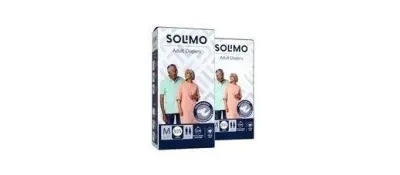Solimo Adult Diapers Tape Style Medium, 60 Count at ₹979