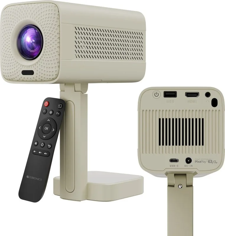 Zebronics Portable LED Projector, 1080p at ₹7,199