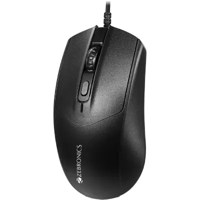 Zebronics Phero Plus Wired Gaming Mouse, Up to 2000 DPI, High Precision Opitcal Sensor at ₹139