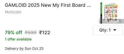 Gamloid 2025 New My First Board Book All In One Books Children Hindi English at ₹122