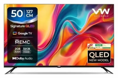 For Needy | VW (50 Inches) 4K UHD Smart QLED Google TV ,999 – Flat ₹2000 Off With SBI Credit Card