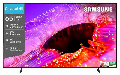 Samsung 65 inch (163cm) Crystal UHD 4K Vision AI 2026 Smart TV at ₹48,036