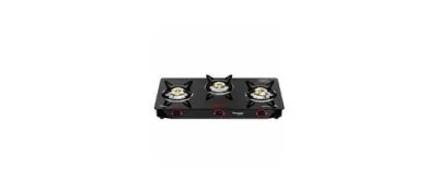 Butterfly Smart 3 Burner Glass Top Gas Stove with Manual Ignition at ₹2,789