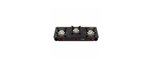 Butterfly Smart 3 Burner Glass Top Gas Stove with Manual Ignition at ₹2,789