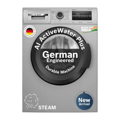 Bosch 10 kg 5 Star Front Load Fully Automatic Washing Machine, AI ActiveWater at ₹34,990