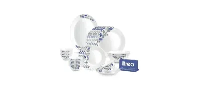 Treo By Milton Opalware Aurelia Lunis Dinner Set of 27 at ₹1,299