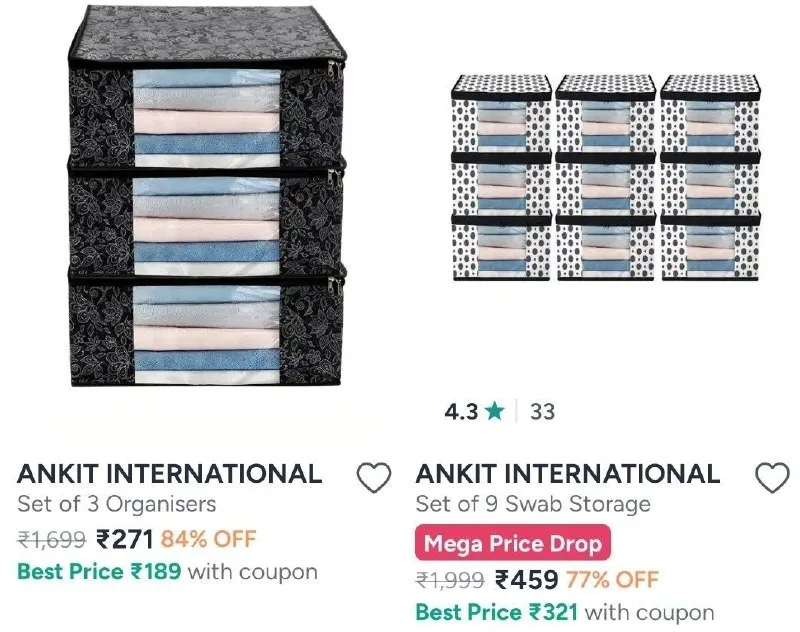 HOME ESIALS DEALS ON MYNTRA – Table Covers – Min 70% Off