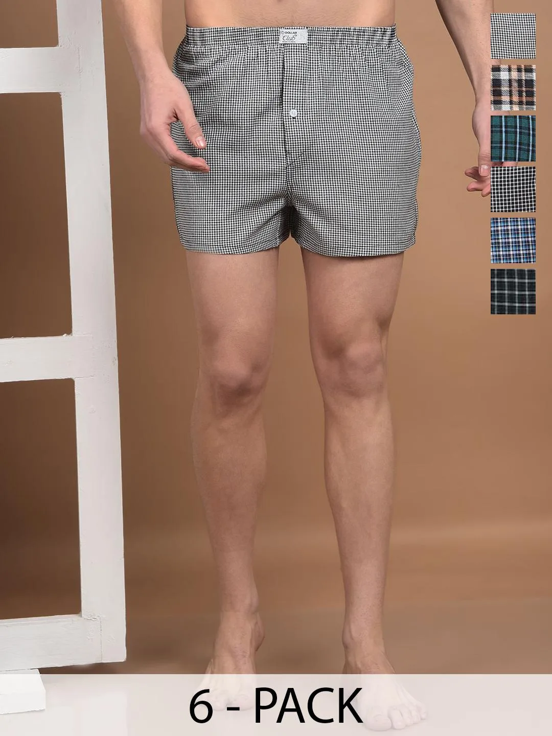Dollar Pack Of 6 Men Boxers at ₹493