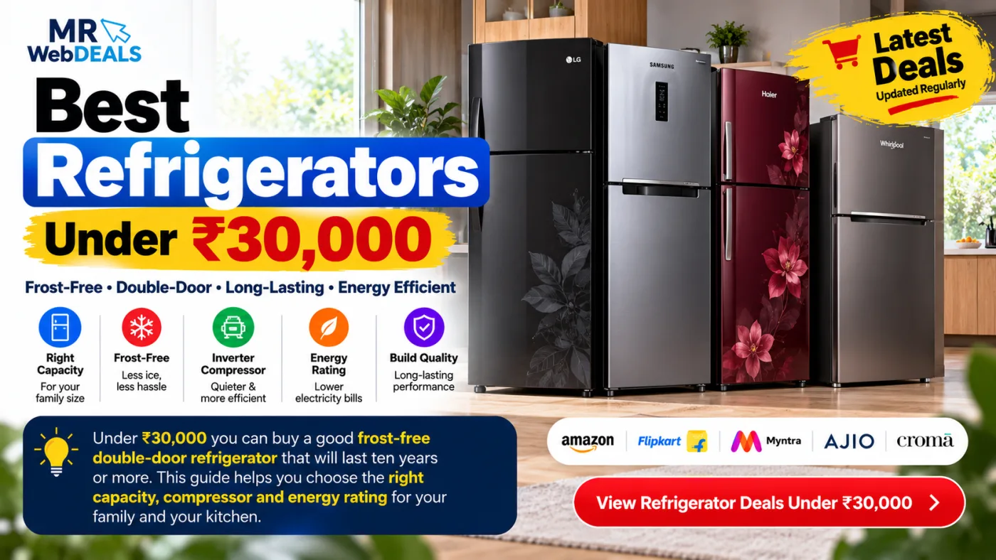 Best Refrigerators Under ₹30,000: Double-Door, Frost-Free and Inverter Explained