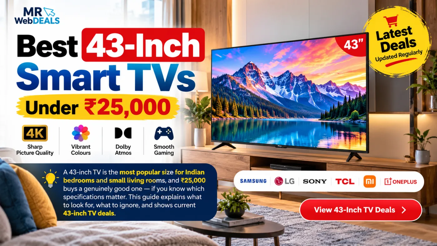 Best 43-Inch Smart TVs Under ₹25,000: What to Check Before You Buy