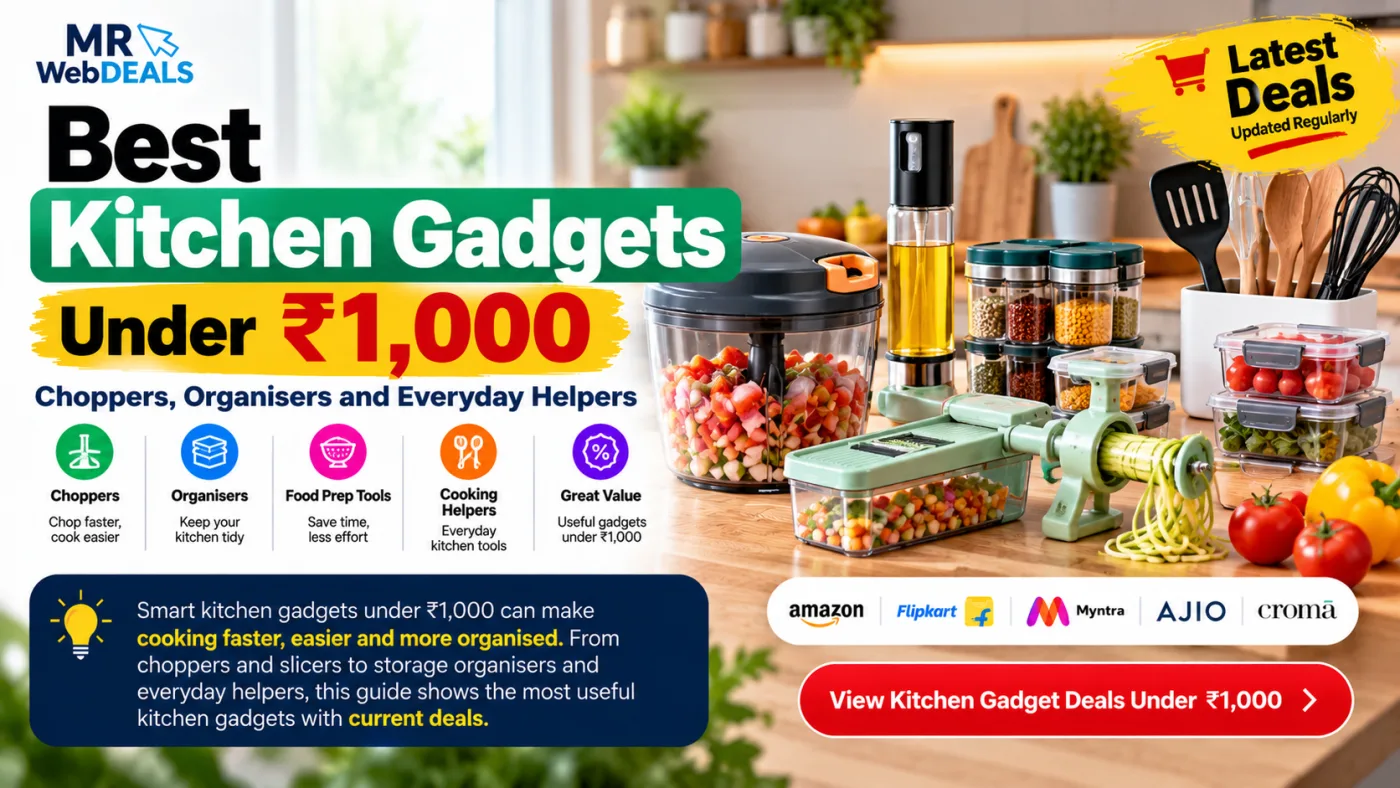 Best Kitchen Gadgets Under ₹1,000: Choppers, Organisers and Everyday Helpers